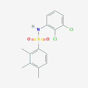molecular formula C15H15Cl2NO2S B5746043 N-(2,3-dichlorophenyl)-2,3,4-trimethylbenzenesulfonamide 