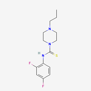 N-(2,4-difluorophenyl)-4-propyl-1-piperazinecarbothioamide