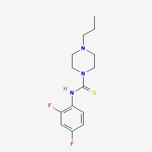 molecular formula C14H19F2N3S B5746059 N-(2,4-difluorophenyl)-4-propyl-1-piperazinecarbothioamide 