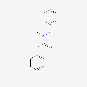molecular formula C17H19NO B5746068 N-benzyl-N-methyl-2-(4-methylphenyl)acetamide 