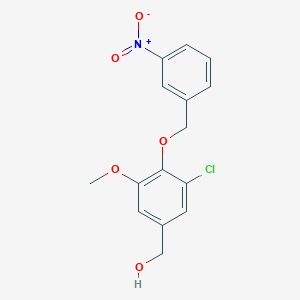 {3-chloro-5-methoxy-4-[(3-nitrobenzyl)oxy]phenyl}methanol