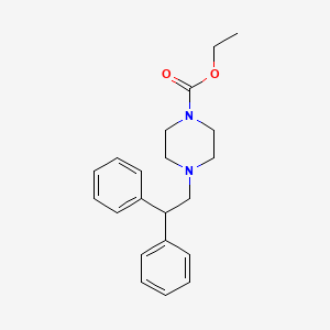 ethyl 4-(2,2-diphenylethyl)-1-piperazinecarboxylate