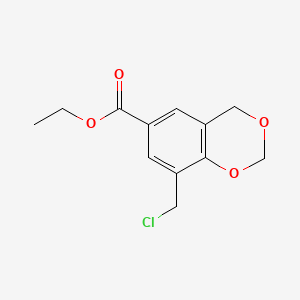 Ethyl 8-(chloromethyl)benzo-1,3-dioxan-6-carboxylate