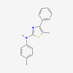 molecular formula C17H16N2S B5746115 5-methyl-N-(4-methylphenyl)-4-phenyl-1,3-thiazol-2-amine 