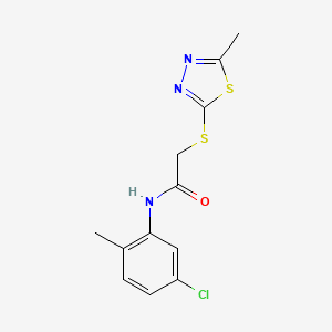 N-(5-chloro-2-methylphenyl)-2-[(5-methyl-1,3,4-thiadiazol-2-yl)thio]acetamide