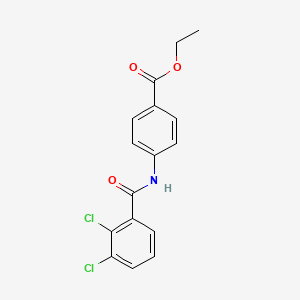 molecular formula C16H13Cl2NO3 B5746141 ethyl 4-[(2,3-dichlorobenzoyl)amino]benzoate 