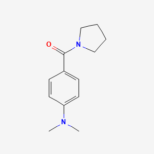 molecular formula C13H18N2O B5746187 N,N-dimethyl-4-(1-pyrrolidinylcarbonyl)aniline 