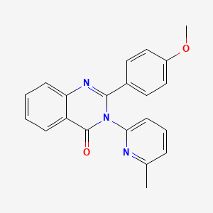 molecular formula C21H17N3O2 B5746197 2-(4-methoxyphenyl)-3-(6-methyl-2-pyridinyl)-4(3H)-quinazolinone 