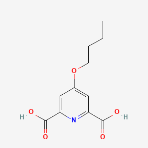 molecular formula C11H13NO5 B574621 4-Butoxypyridine-2,6-dicarboxylic acid CAS No. 173314-95-9