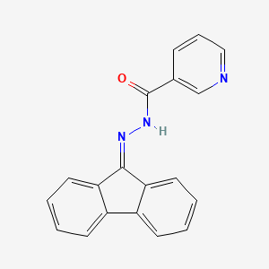 molecular formula C19H13N3O B5746226 N'-9H-fluoren-9-ylidenenicotinohydrazide 