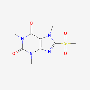 molecular formula C9H12N4O4S B5746243 1,3,7-trimethyl-8-(methylsulfonyl)-3,7-dihydro-1H-purine-2,6-dione 