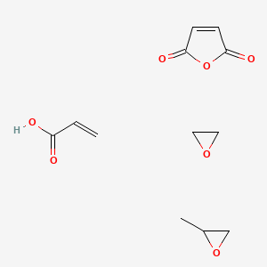 Furan-2,5-dione;2-methyloxirane;oxirane;prop-2-enoic acid