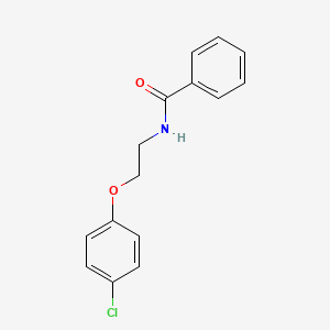 molecular formula C15H14ClNO2 B5746250 N-[2-(4-chlorophenoxy)ethyl]benzamide 