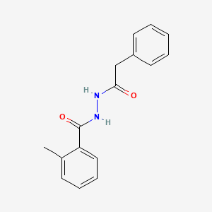 molecular formula C16H16N2O2 B5746255 2-methyl-N'-(phenylacetyl)benzohydrazide 