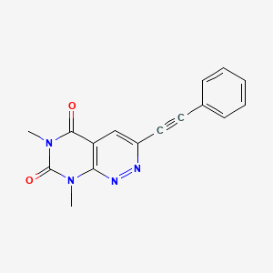 6,8-dimethyl-3-(phenylethynyl)pyrimido[4,5-c]pyridazine-5,7(6H,8H)-dione