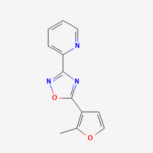 molecular formula C12H9N3O2 B5746286 2-[5-(2-methyl-3-furyl)-1,2,4-oxadiazol-3-yl]pyridine 