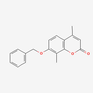 molecular formula C18H16O3 B5746297 7-(benzyloxy)-4,8-dimethyl-2H-chromen-2-one 