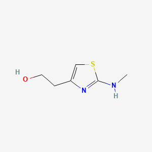 molecular formula C6H10N2OS B574630 2-(2-(Methylamino)thiazol-4-yl)ethanol CAS No. 180207-27-6