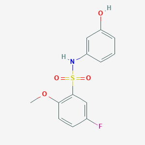 5-fluoro-N-(3-hydroxyphenyl)-2-methoxybenzenesulfonamide