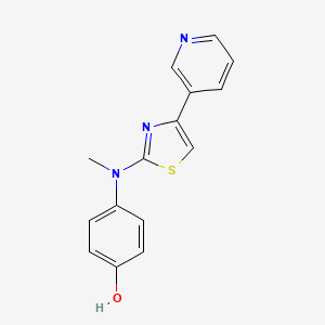 4-{methyl[4-(3-pyridinyl)-1,3-thiazol-2-yl]amino}phenol