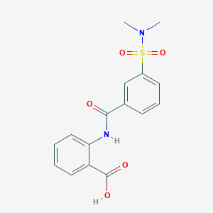 2-({3-[(dimethylamino)sulfonyl]benzoyl}amino)benzoic acid