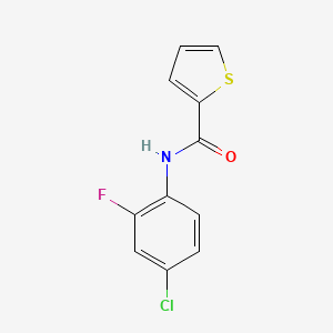 molecular formula C11H7ClFNOS B5746374 N-(4-chloro-2-fluorophenyl)-2-thiophenecarboxamide 