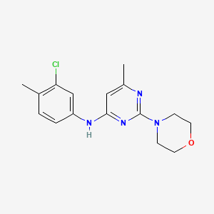 N-(3-chloro-4-methylphenyl)-6-methyl-2-(4-morpholinyl)-4-pyrimidinamine