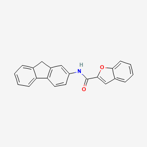 molecular formula C22H15NO2 B5746400 N-9H-fluoren-2-yl-1-benzofuran-2-carboxamide 