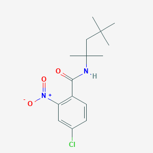 molecular formula C15H21ClN2O3 B5746419 4-chloro-2-nitro-N-(1,1,3,3-tetramethylbutyl)benzamide 