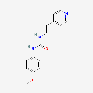 molecular formula C15H17N3O2 B5746458 N-(4-methoxyphenyl)-N'-[2-(4-pyridinyl)ethyl]urea 