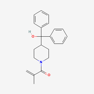 molecular formula C22H25NO2 B5746473 (1-methacryloyl-4-piperidinyl)(diphenyl)methanol 