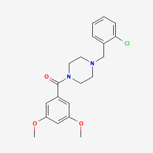 molecular formula C20H23ClN2O3 B5746478 1-(2-chlorobenzyl)-4-(3,5-dimethoxybenzoyl)piperazine 