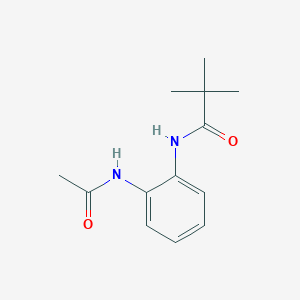 molecular formula C13H18N2O2 B5746483 N-[2-(acetylamino)phenyl]-2,2-dimethylpropanamide 