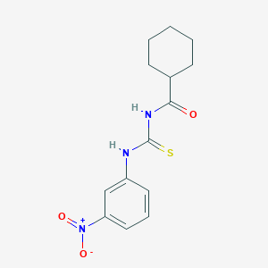 N-{[(3-nitrophenyl)amino]carbonothioyl}cyclohexanecarboxamide