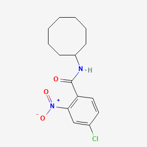 molecular formula C15H19ClN2O3 B5746543 4-chloro-N-cyclooctyl-2-nitrobenzamide 