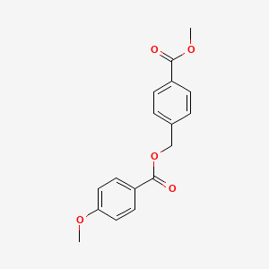 molecular formula C17H16O5 B5746578 4-(methoxycarbonyl)benzyl 4-methoxybenzoate 