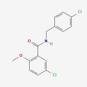molecular formula C15H13Cl2NO2 B5746586 5-chloro-N-(4-chlorobenzyl)-2-methoxybenzamide 