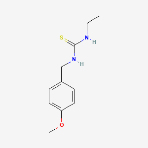 molecular formula C11H16N2OS B5746643 N-ethyl-N'-(4-methoxybenzyl)thiourea 