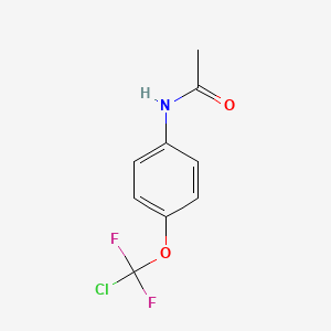 molecular formula C9H8ClF2NO2 B5746656 N-{4-[chloro(difluoro)methoxy]phenyl}acetamide CAS No. 97963-73-0