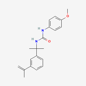 molecular formula C20H24N2O2 B5746673 N-[1-(3-isopropenylphenyl)-1-methylethyl]-N'-(4-methoxyphenyl)urea 