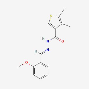 N'-(2-methoxybenzylidene)-4,5-dimethyl-3-thiophenecarbohydrazide