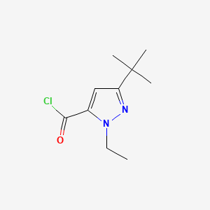 3-tert-Butyl-1-ethyl-1H-pyrazole-5-carbonyl chloride