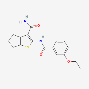 2-[(3-ethoxybenzoyl)amino]-5,6-dihydro-4H-cyclopenta[b]thiophene-3-carboxamide