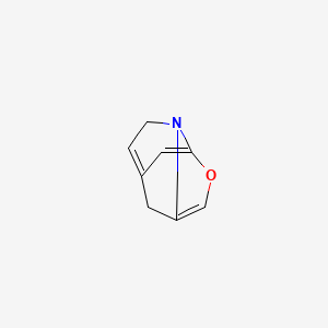 molecular formula C8H7NO B574671 5H-3,7-Methano[1,3]oxazolo[3,2-a]pyridine CAS No. 180719-37-3