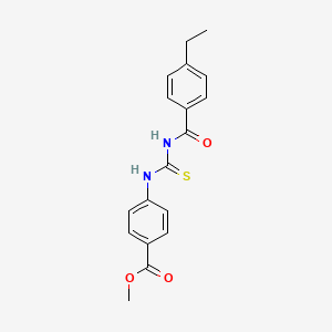 methyl 4-({[(4-ethylbenzoyl)amino]carbonothioyl}amino)benzoate