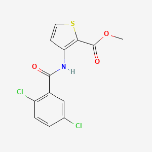 molecular formula C13H9Cl2NO3S B5746755 methyl 3-[(2,5-dichlorobenzoyl)amino]-2-thiophenecarboxylate 