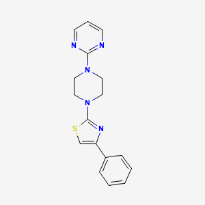 2-[4-(4-phenyl-1,3-thiazol-2-yl)-1-piperazinyl]pyrimidine