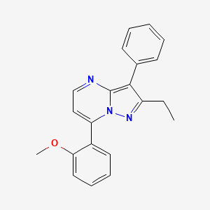 2-ethyl-7-(2-methoxyphenyl)-3-phenylpyrazolo[1,5-a]pyrimidine