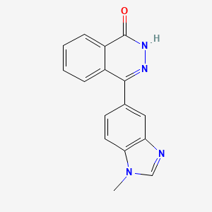 molecular formula C16H12N4O B5746795 4-(1-methyl-1H-benzimidazol-5-yl)-1(2H)-phthalazinone 