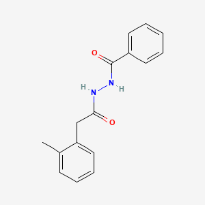 molecular formula C16H16N2O2 B5746808 N'-[2-(2-methylphenyl)acetyl]benzohydrazide 
